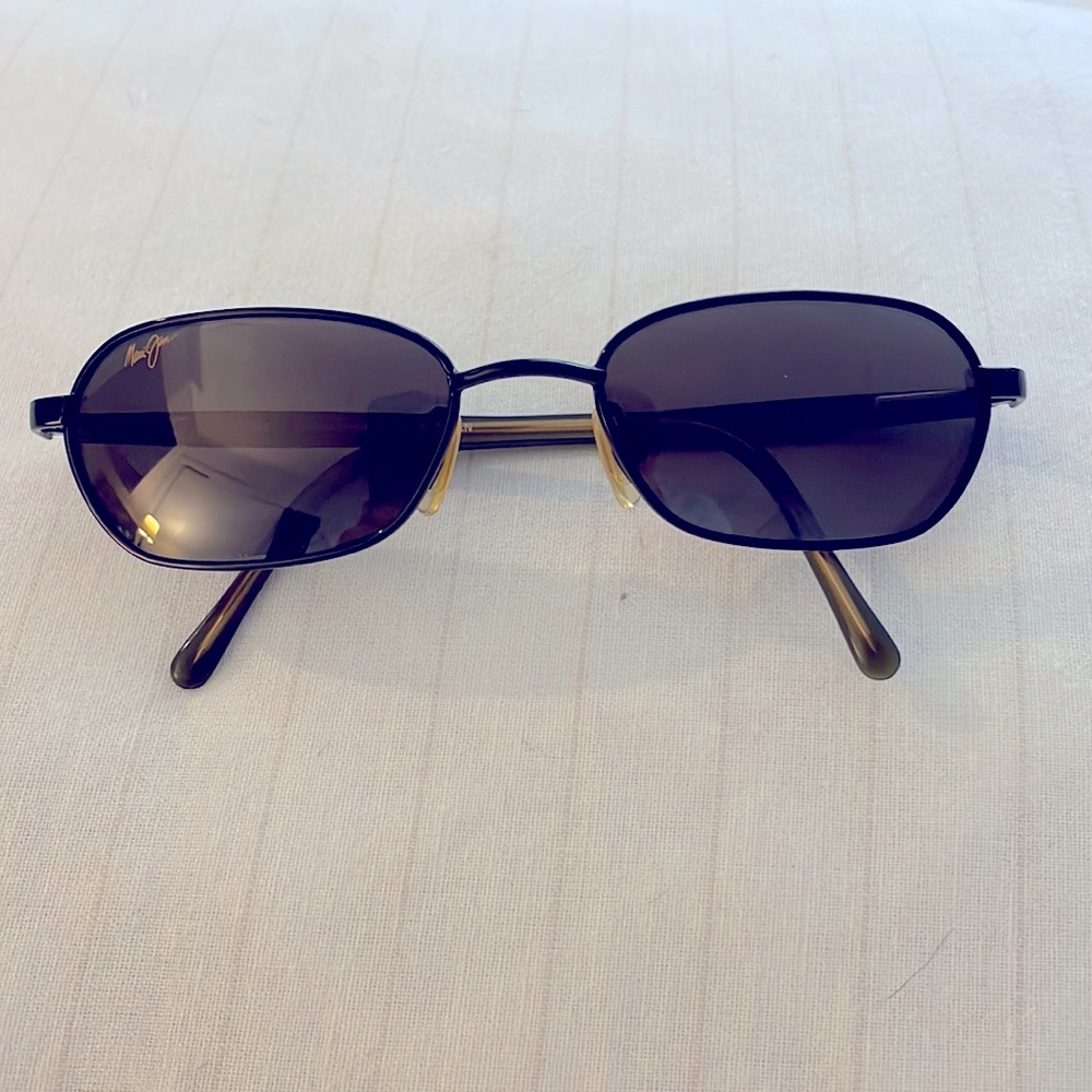 UNISEX Maui Jim MJ-133-02 Hilo Sunglasses FRAMES Black Green Japan B474